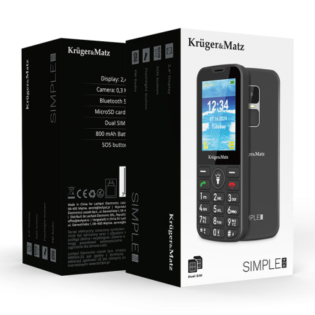 TELEFON GSM SENIORI 2G BUTON SOS KRUGER&MATZ [7]