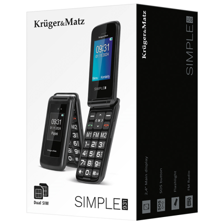 TELEFON GSM SENIORI BUTON SOS 931 KRUGER&MATZ [7]