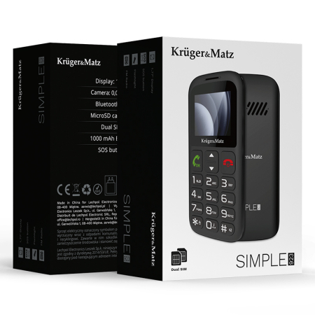 TELEFON GSM SENIORI BUTON SOS KRUGER&MATZ [10]