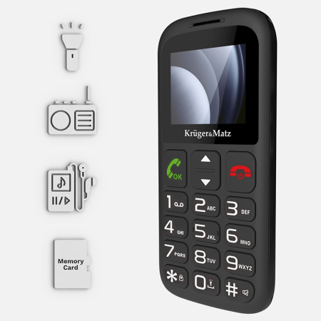 TELEFON GSM SENIORI BUTON SOS KRUGER&MATZ [8]