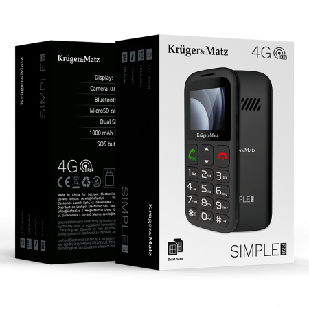 TELEFON GSM SENIORI BUTON SOS KRUGER&MATZ [2]