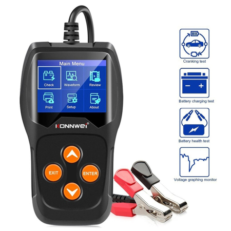 TESTER BATERII AUTO KW600 KONWEII [4]