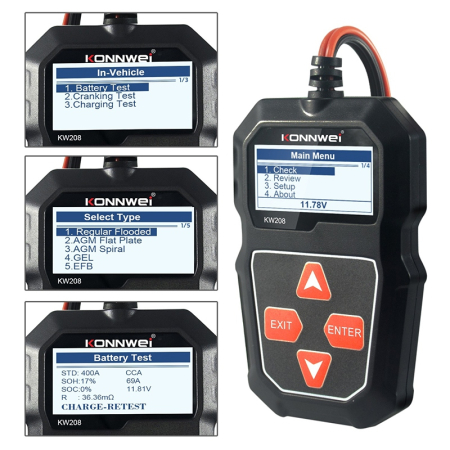 TESTER BATERII KW208 KONNWEI [2]