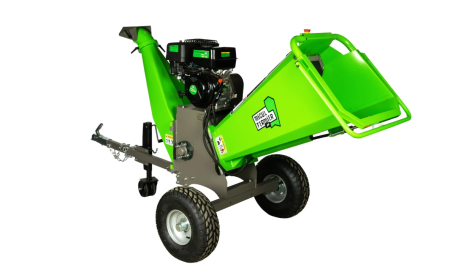 Tocătoare crengi/ Spărgătoare lemne - Tocator de crengi Micul Fermier, motor benzina 15 CP, cu carlig de remorcare, 150 mm diametru maxim de taiere, pentru rumegus