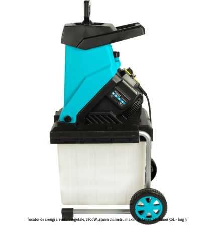 Tocator de crengi si resturi vegetale, 2800W, 45mm diametru maxim de taiere, container 50L [2]