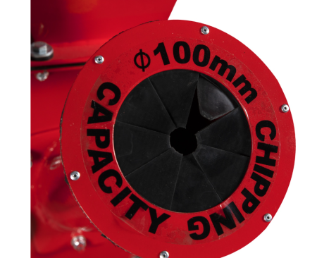 Tocator pentru crengi Micul Fermier, Ø100mm, motor benzina 15CP, pornire electrica, alimentare verticala, pentru rumegus [2]