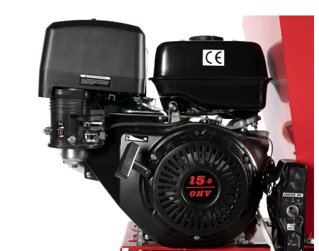 Tocator pentru crengi Micul Fermier, Ø100mm, motor benzina 15CP, pornire electrica, alimentare verticala, pentru rumegus [6]