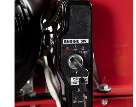 Tocator pentru crengi Micul Fermier, Ø100mm, motor benzina 15CP, pornire electrica, alimentare verticala, pentru rumegus [3]