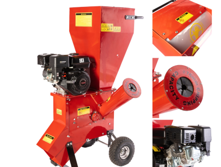 Tocator pentru crengi Micul Fermier, Ø76mm, motor benzina 6.5CP pentru rumegus [5]