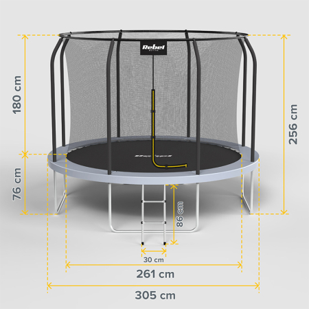 TRAMBULINA 10FT 305CM REBEL ACTIVE [5]
