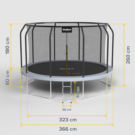 TRAMBULINA 12FT 366CM REBEL ACTIVE [5]