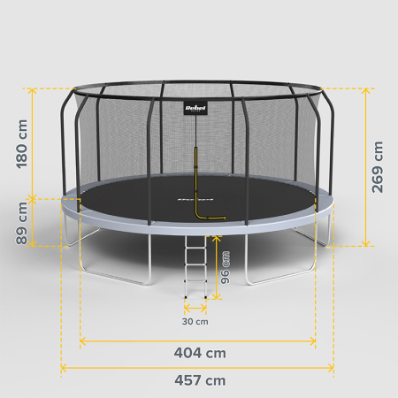 TRAMBULINA 15FT 457CM REBEL ACTIVE [5]