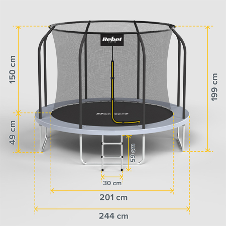 TRAMBULINA 8FT 244CM REBEL ACTIVE [5]