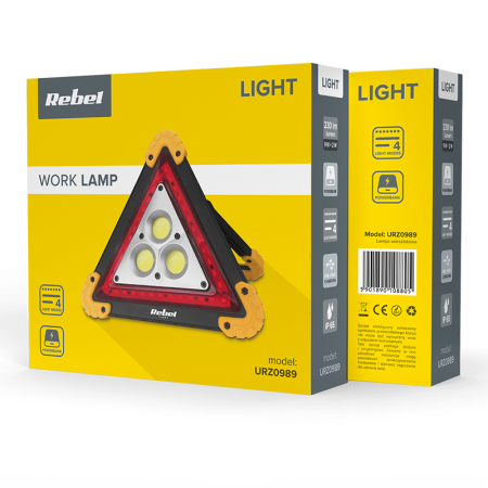 TRIUNGHI AVERTIZARE LED REBEL [6]