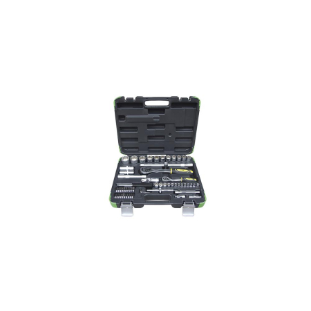 SCULE MECANICE - TRUSA CHEI TUBULARE SPLINE DE 1/2` SI 1/4` CU 61 PIESE JBM
