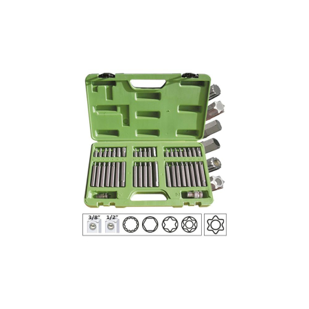 SCULE MECANICE - TRUSA SPECIALA CU 40 CAPETE DE SURUBELNITA PENTRU SURUBURI TORX JBM