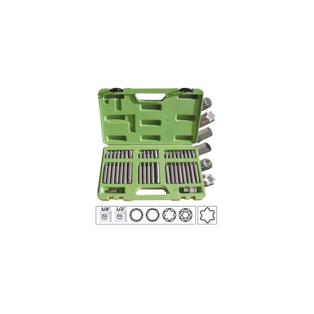 SCULE SI ECHIPAMENTE ATELIER - TRUSA SPECIALA CU 40 CAPETE SURUBELNITA PENTRU SURUBURI TORX 12-6 FETE JBM