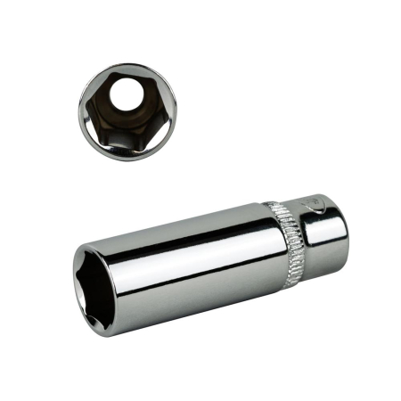 TUBULARA CROMATA HEXAGONALA LUNGA 1/2` 15 MM JBM [1]