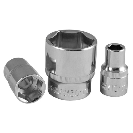 SCULE SI ECHIPAMENTE ATELIER - TUBULARA HEXAGONALA SCURTA 1/2 18MM CROMAT JBM