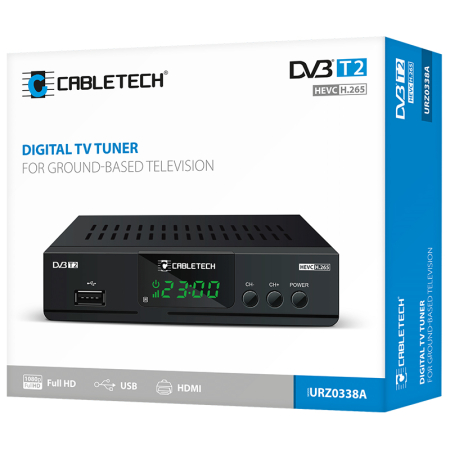 TUNER DVB-T2 H.265 HEVC LAN CABLETECH [5]