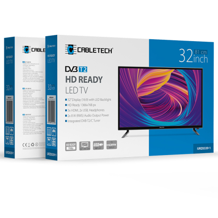 TV HD 32 INCH 81CM H.265 HEVC CABLETECH [7]