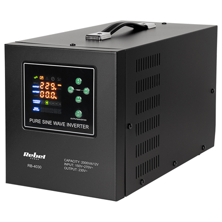 UPS și Acumulatori Centrale - UPS CENTRALE SINUS PUR 2000VA 1200W 12V LIFEPO4 REBEL