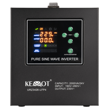 UPS CENTRALE SINUS PUR 2000VA/1400W 24V KEMOT [2]