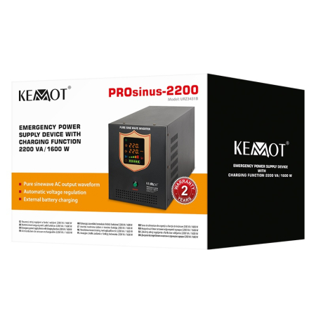UPS CENTRALE SINUS PUR 2200VA/1600W 12V KEMOT [5]