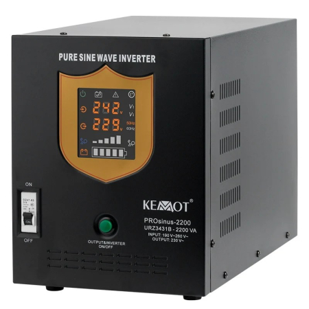 UPS CENTRALE SINUS PUR 2200VA/1600W 12V KEMOT [1]