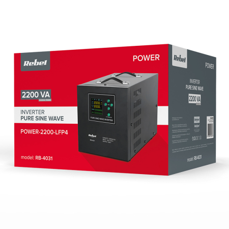 UPS CENTRALE SINUS PUR 2200VA 1600W 12V REBEL [5]
