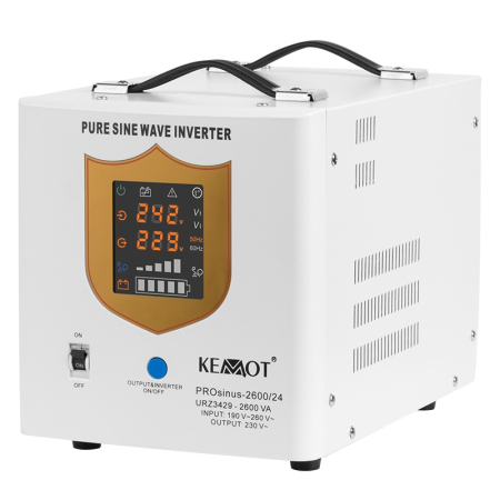 UPS CENTRALE SINUS PUR 2600VA/1800W 24V KEMOT [1]