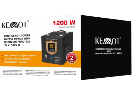 UPS CENTRALE TERMICE SINUS PUR 2000VA/1200W 12V KEMOT [3]