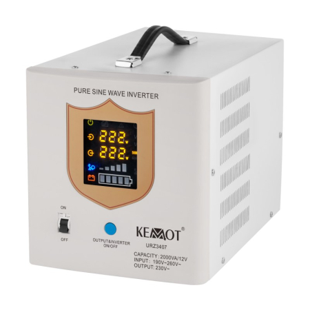 UPS CENTRALE TERMICE SINUS PUR 2000VA/1200W 12V KEMOT [1]