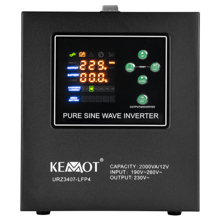 UPS CENTRALE TERMICE SINUS PUR 2000VA/1200W 12V KEMOT [2]