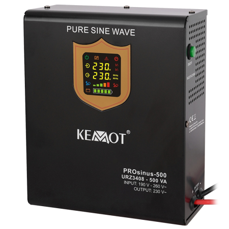 UPS CENTRALE TERMICE SINUS PUR 500VA/300W 12V KEMOT [1]