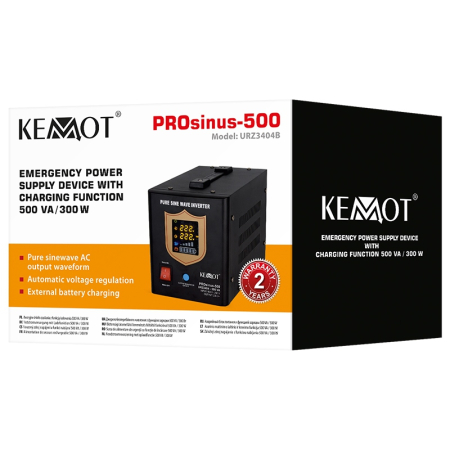 UPS CENTRALE TERMICE SINUS PUR 500VA/300W 12V KEMOT [4]
