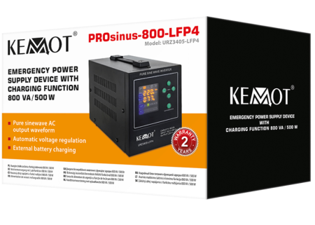 UPS CENTRALE TERMICE SINUS PUR 800VA/500W 12V KEMOT [3]