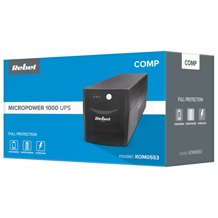 UPS MICROPOWER 1000 (1000VA/600W) REBEL [6]