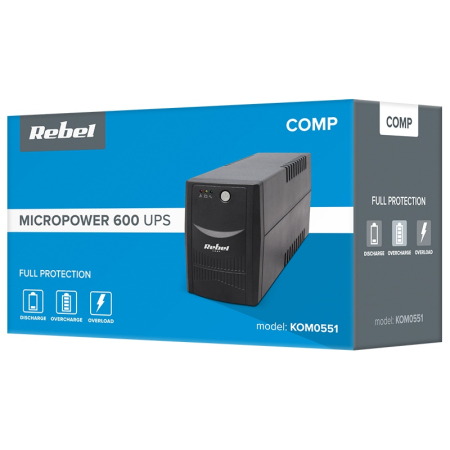 UPS MICROPOWER 600 (600VA/360W) REBEL [6]