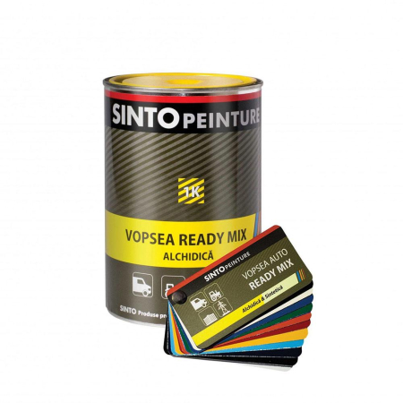 ULEIURI, LICHIDE SI CHIMICE - VOPSEA READY MIX 1K ALCHIDICA ROSU RUBIN 270 (RAL 3003) 1L SINTO