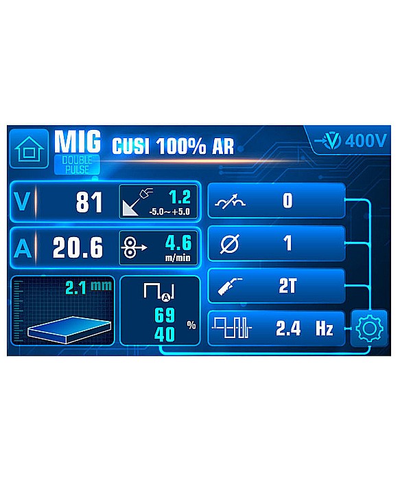 HYPER MIG 300A / 400V SYNERGIC DOUBLE PULSE [3]