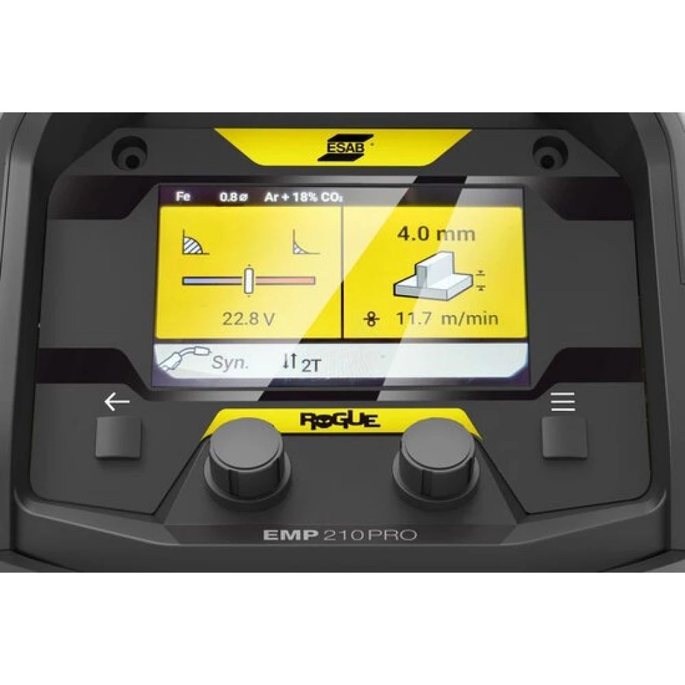 ESAB Rogue EMP 210 PRO Invertor multiproces monofazat Sudare MMA / Lift TIG / MIG MAG Curent sudare: 210 A Alimentare: 230 V [1]