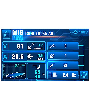 HYPER MIG 300A / 400V SYNERGIC DOUBLE PULSE [2]