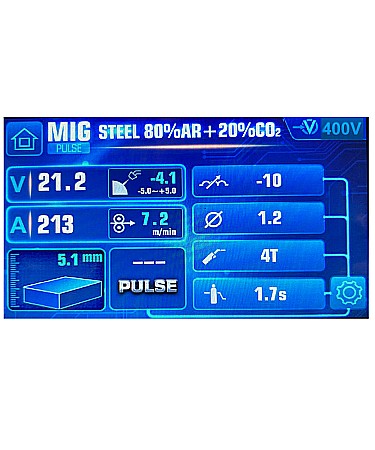HYPER MIG 300A / 400V SYNERGIC DOUBLE PULSE [3]