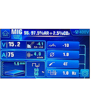 HYPER MIG 300A / 400V SYNERGIC DOUBLE PULSE [4]