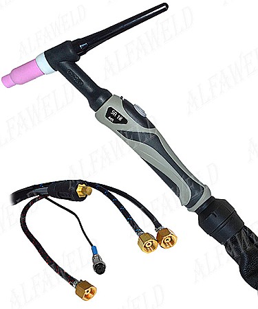 Pistol TIG / WIG - Pistol TIG SR 18W - 8m racit cu lichid, cablu piele