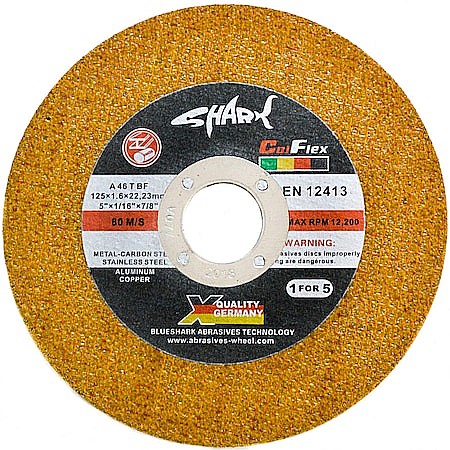 Disc debitare - Disc debitare 125x1,0mm Shark Yellow