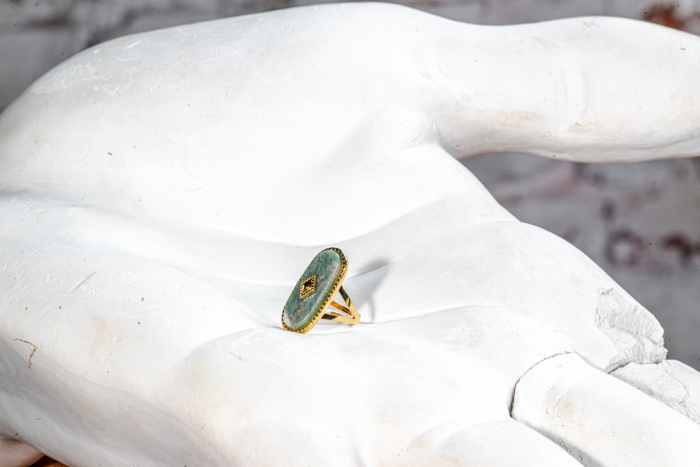 Inel SAKRO Green stone [1]