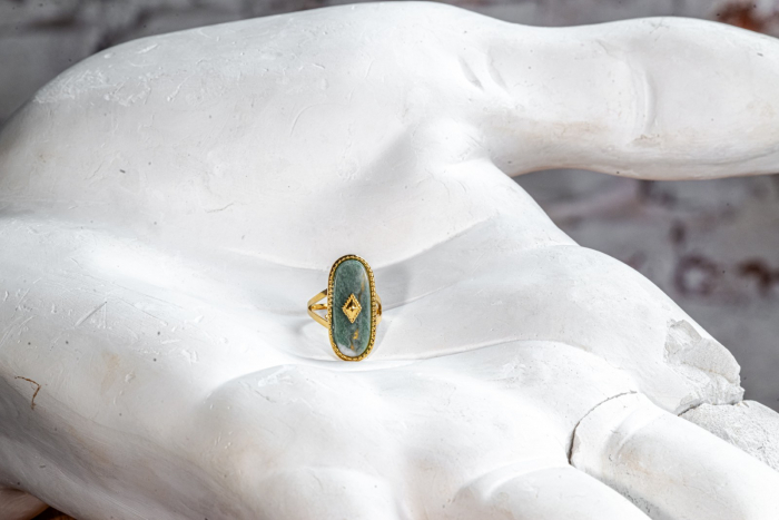 Inel SAKRO Green stone [2]