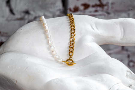 Colier SAKRO Half pearls [1]